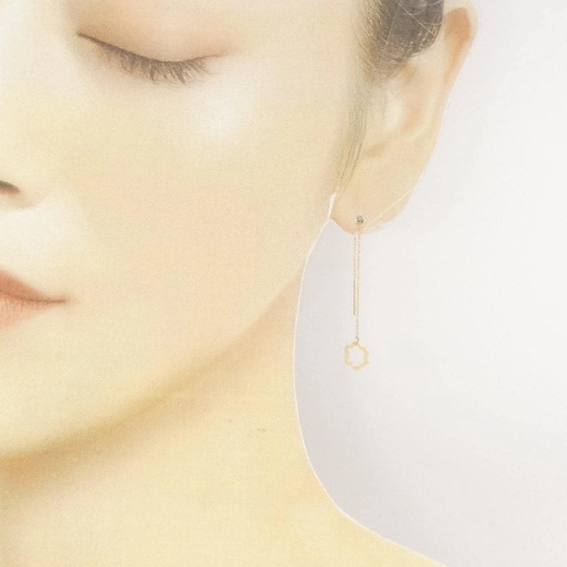 K18YG Bông tai hoa - Hàng hiệu Chính hãng 870726