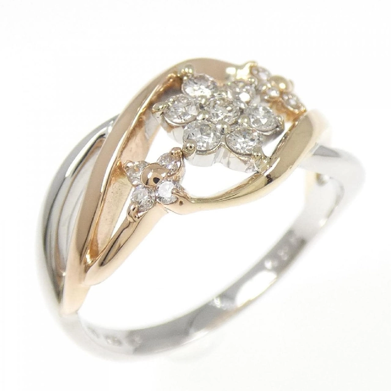 Nhẫn kim cương ba màu K10 0.25CT - Hàng hiệu Authentic 850114