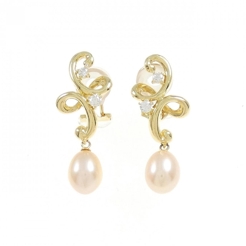 K18YG Bông tai ngọc trai nước ngọt - Hàng hiệu Authentic 873202