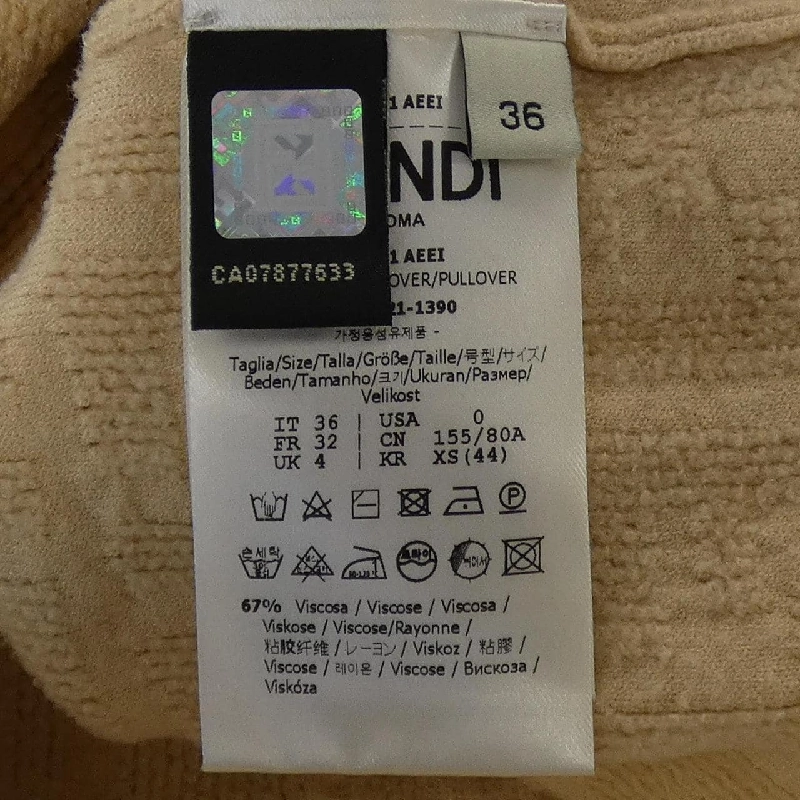 FENDI FZX731 AEEI Áo len - Hàng hiệu Chính hãng 823980