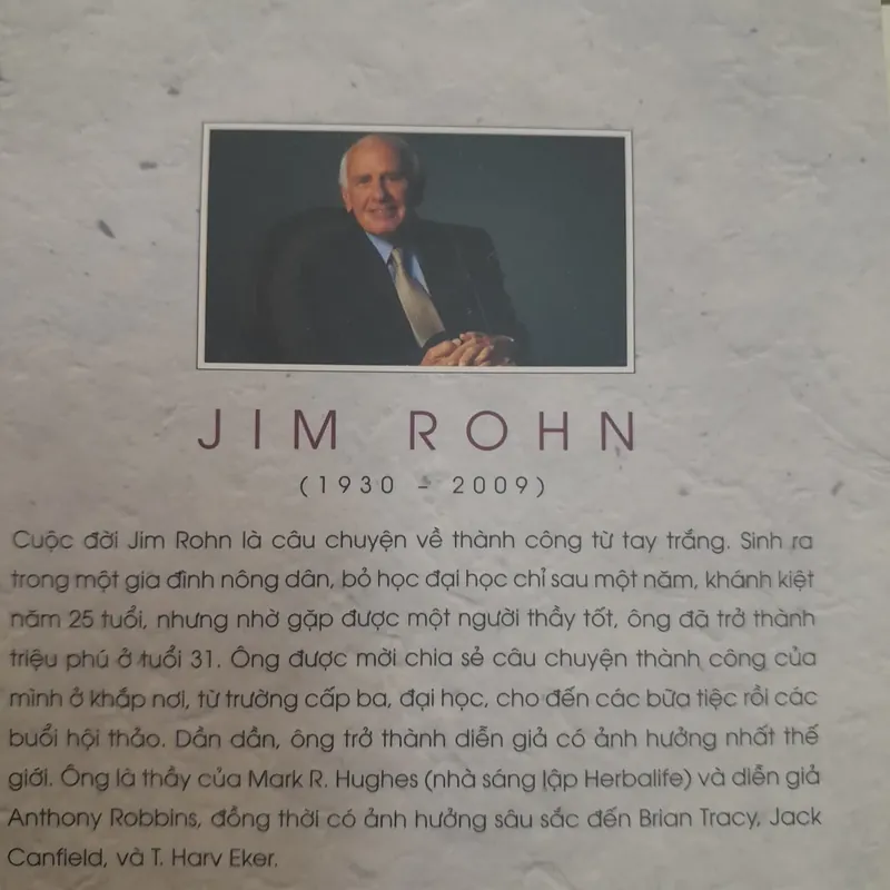 Jim Rohn Triết lý cuộc đời. Thủy Hương dịch 693041