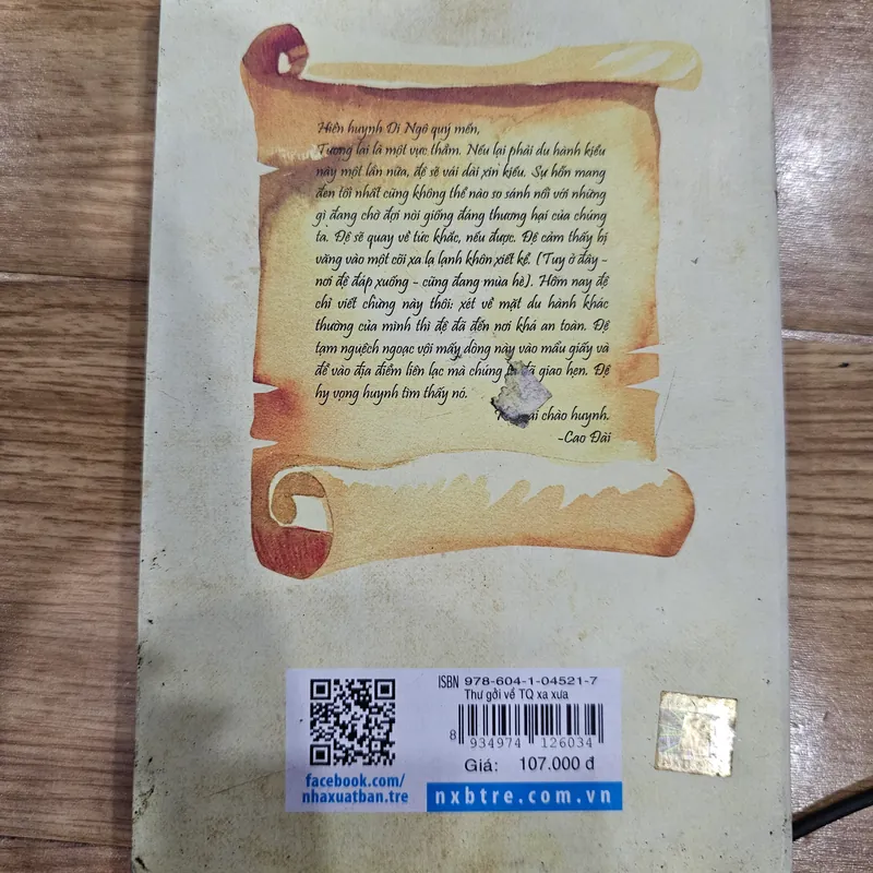 Thư gửi về Trung Quốc xa xưa
 683026