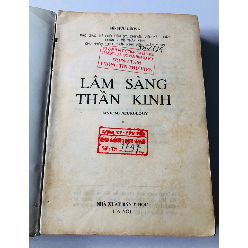 LÂM SÀNG THẦN KINH  - 632 trang, nxb: 1993 360298