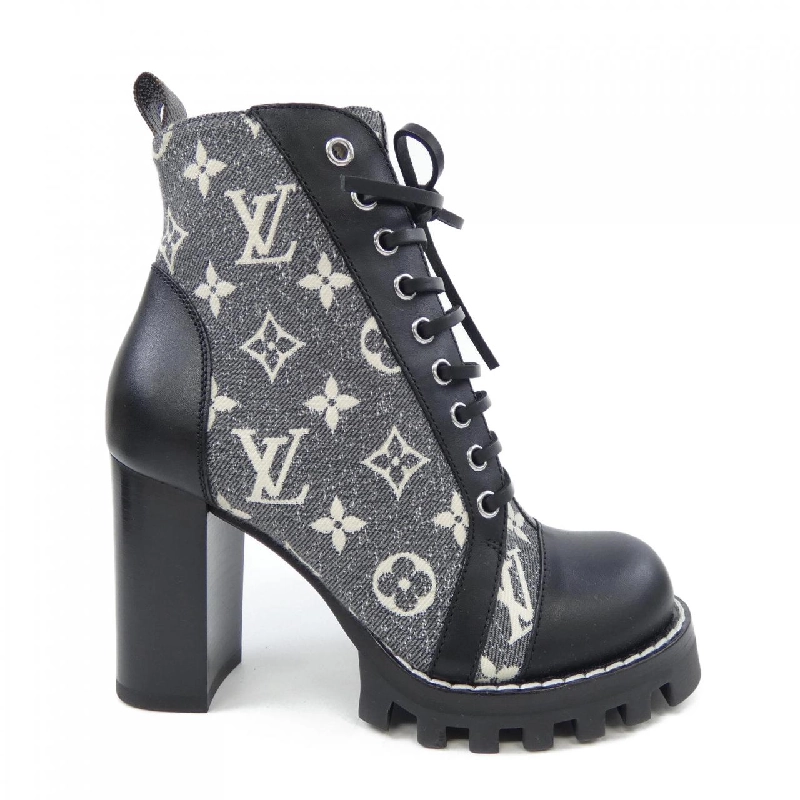 Giày boot LOUIS VUITTON Monogram Denim - Hàng hiệu Authentic 827932