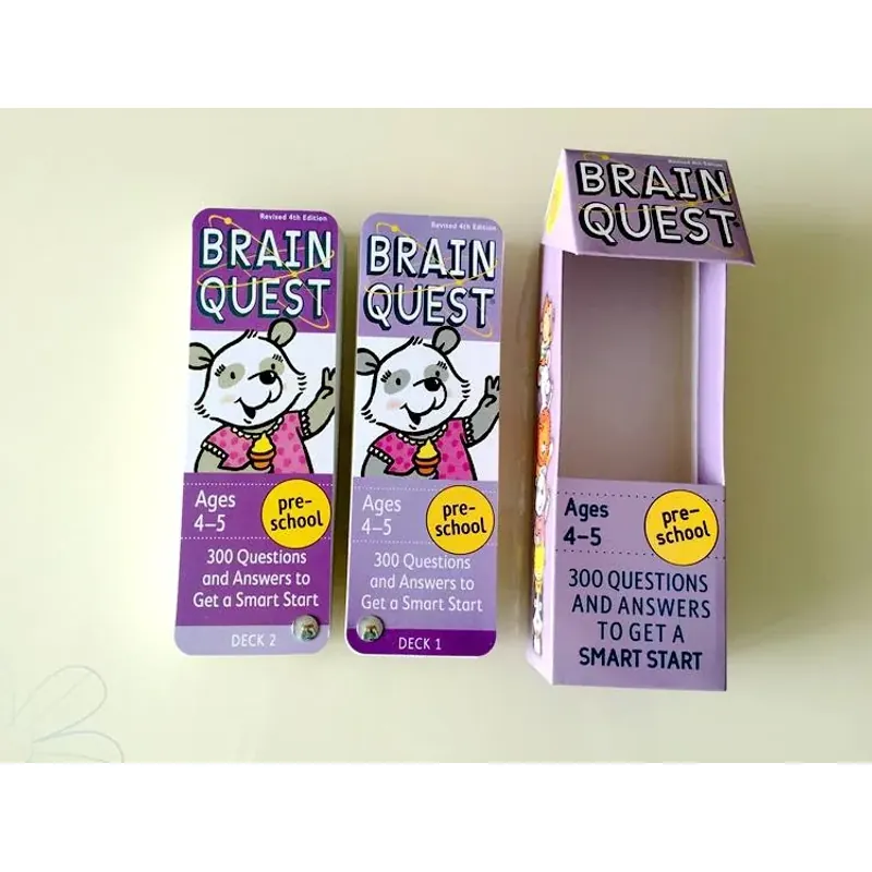 Brain quest 2-6 tuổi (Sách nhập) - 4 hộp thẻ 759578