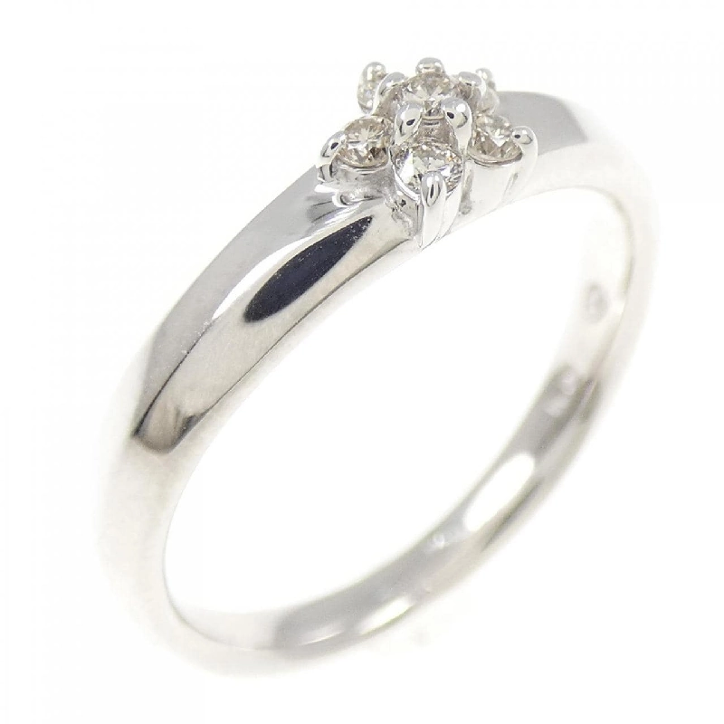 Nhẫn kim cương hoa K10WG 0.10CT - Hàng hiệu Authentic 855703