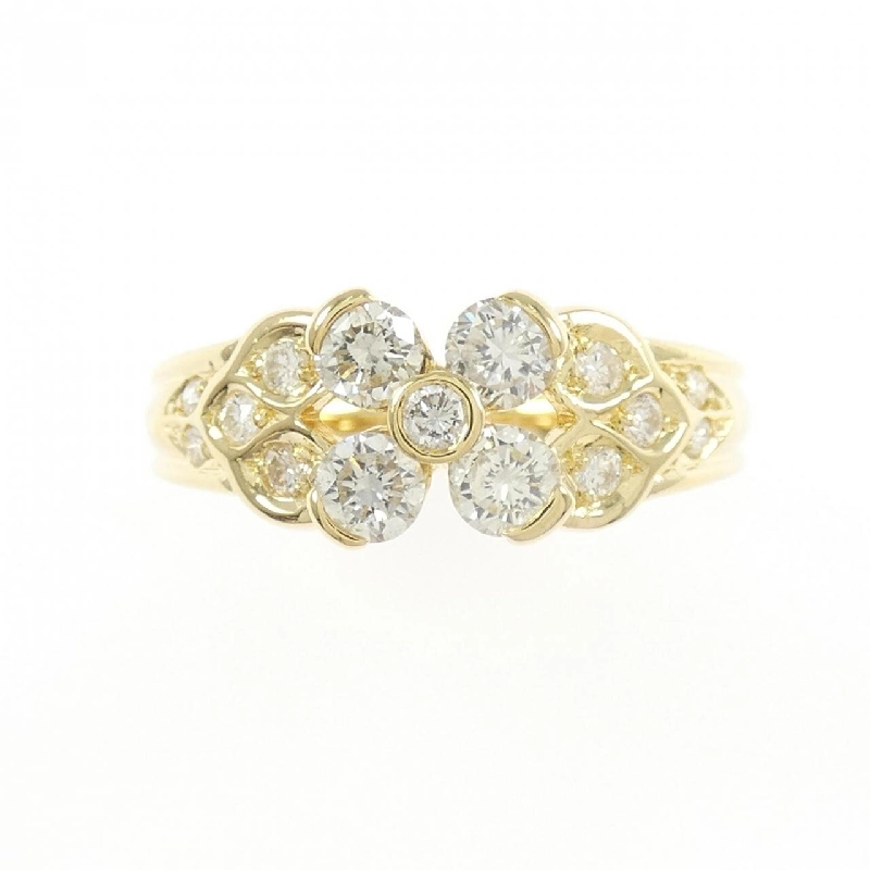 Nhẫn kim cương hoa K18YG 0.70CT 667818