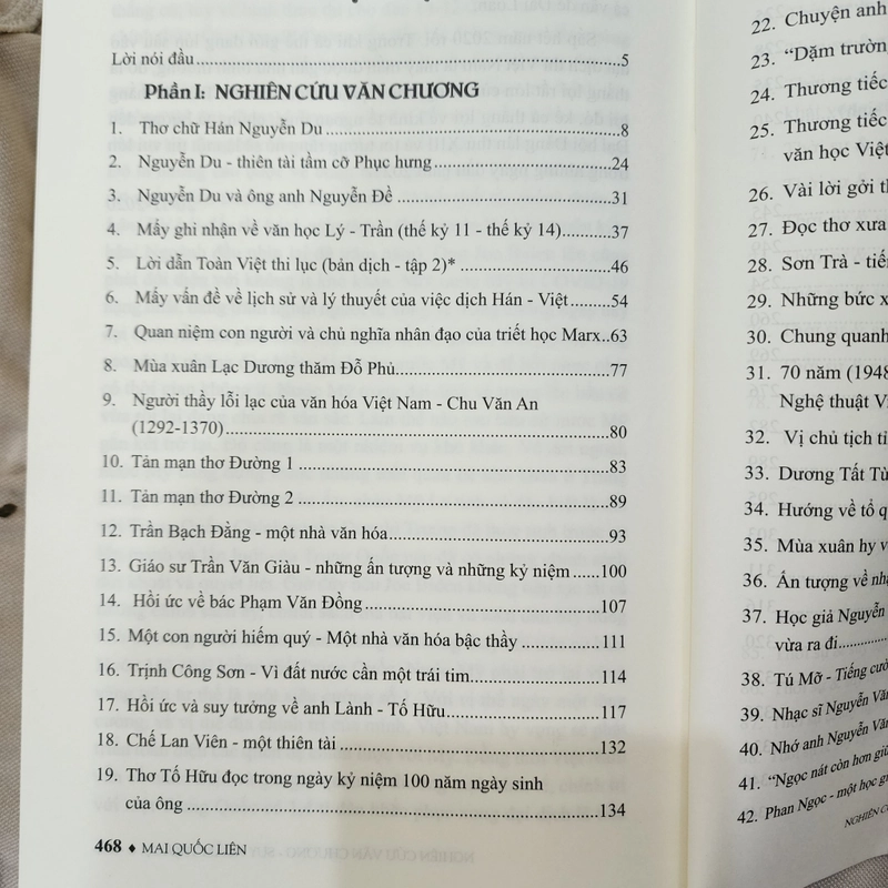 Nghiên cứu văn chương suy ngẫm thời sự | Mai Quốc Liên  447297