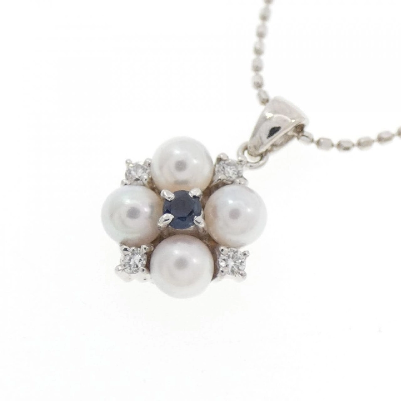 K18WG Mặt dây chuyền đá màu - Hàng hiệu Authentic 860336