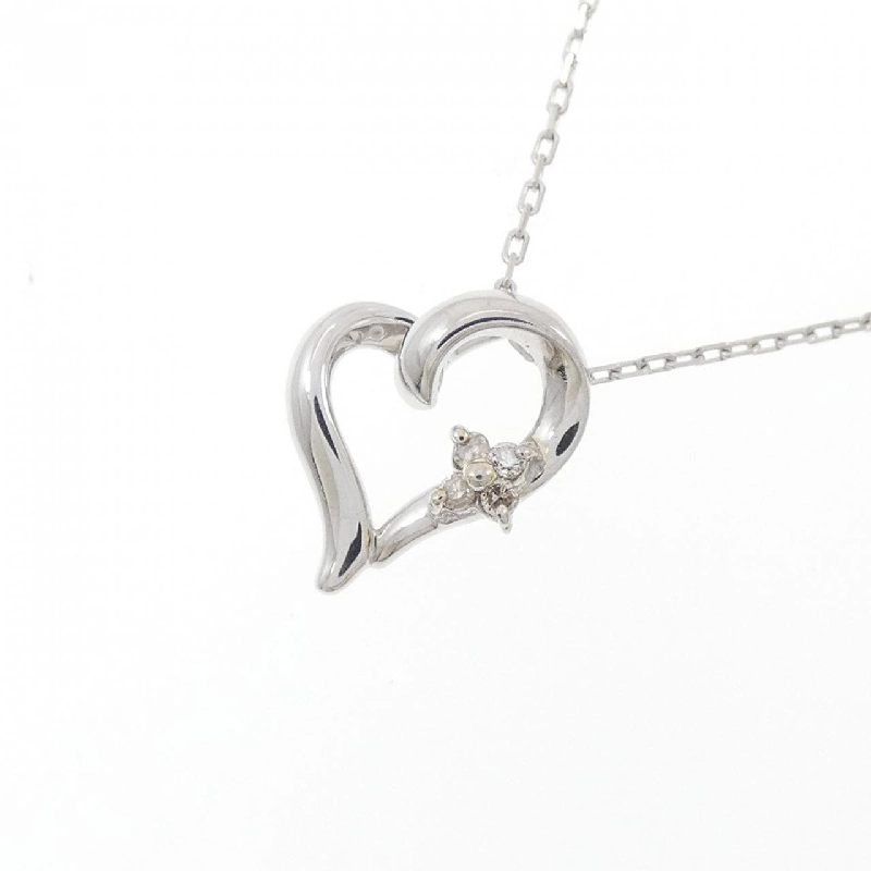 K10WG Dây chuyền kim cương hình trái tim 0.02CT - Hàng hiệu Chính hãng 865687