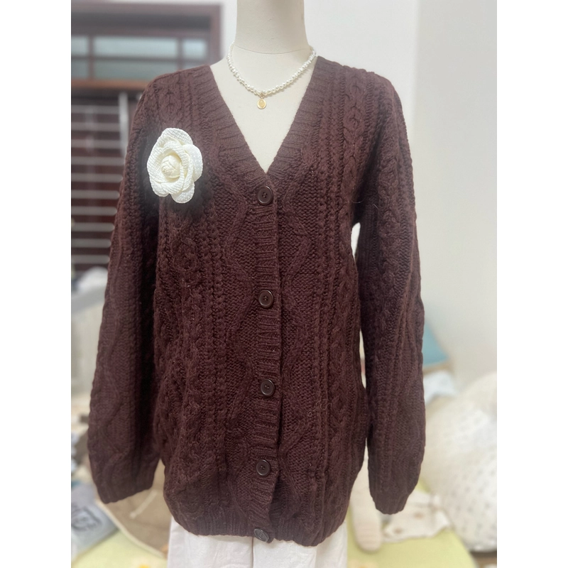 Áo len cardigan vặn thừng  330577