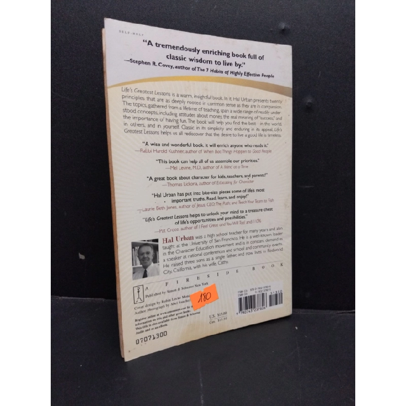 [Phiên Chợ Sách Cũ] Life's Greatest lessons Hal Urban 2003 2303 421031