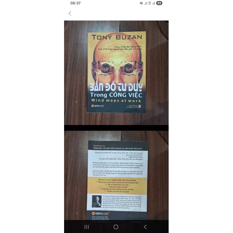 Bản đồ tư duy trong công việc, Tony Buzan, mới 80% (NguyenN) 34567