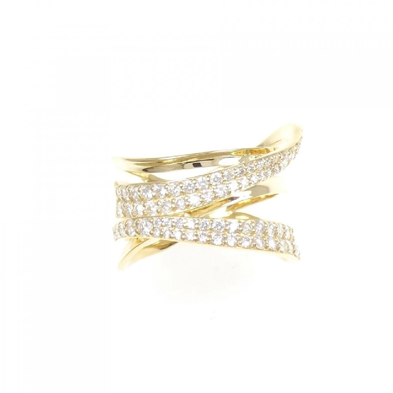 Nhẫn kim cương K18YG 0.85CT 672663