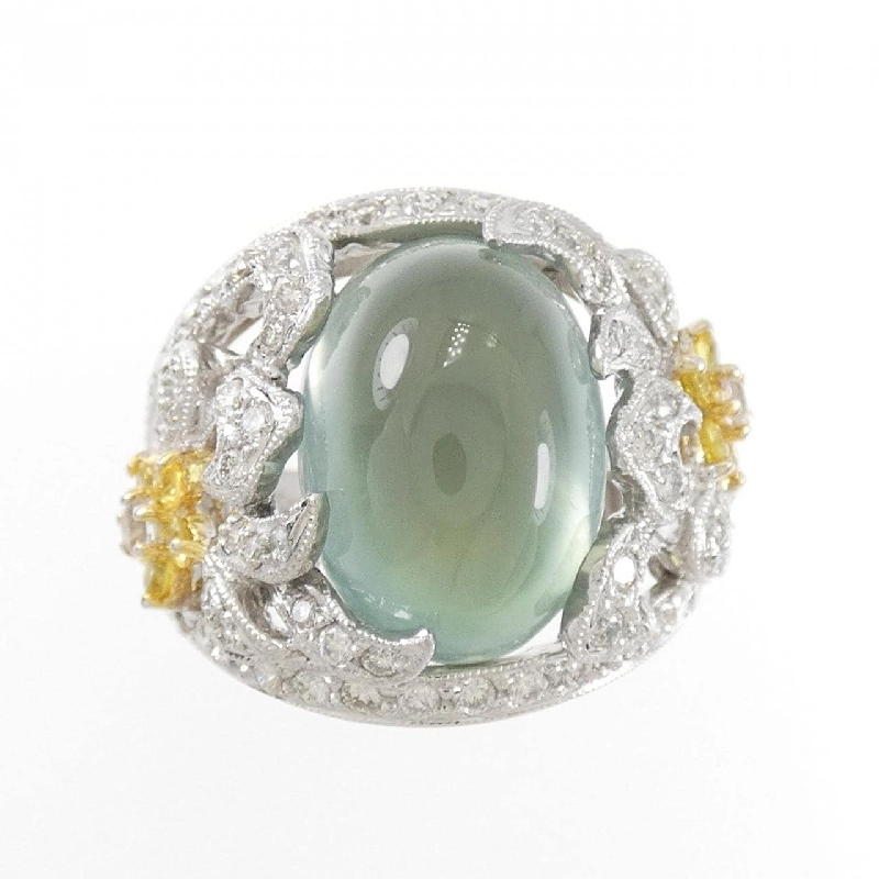 Nhẫn Prehnite K18WG 672049