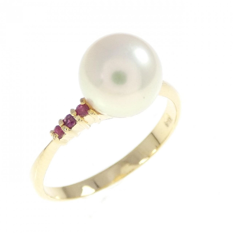 Nhẫn ngọc trai Akoya K18YG 7.6mm - Hàng hiệu Authentic 853668