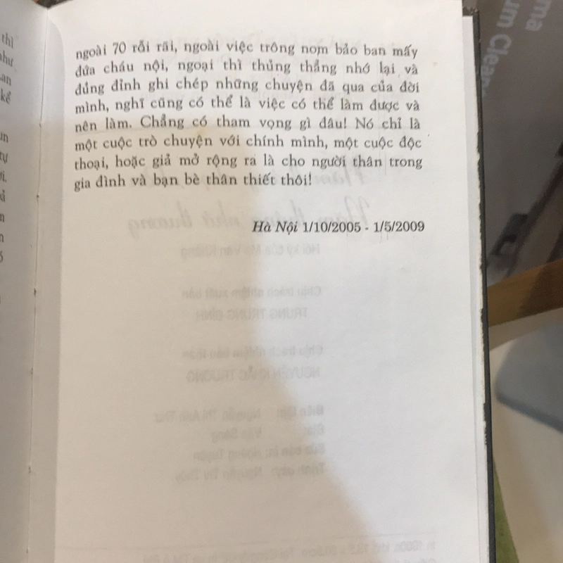 Hồi Ký (Năm tháng nhọc nhằn-Năm tháng nhớ thương) 485288