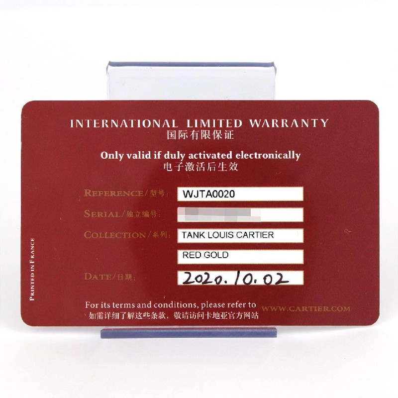 Cartier Tank Louis Cartier SM PG/D WJTA0020 PG･RG Cơ khí - Hàng hiệu Chính hãng 882477