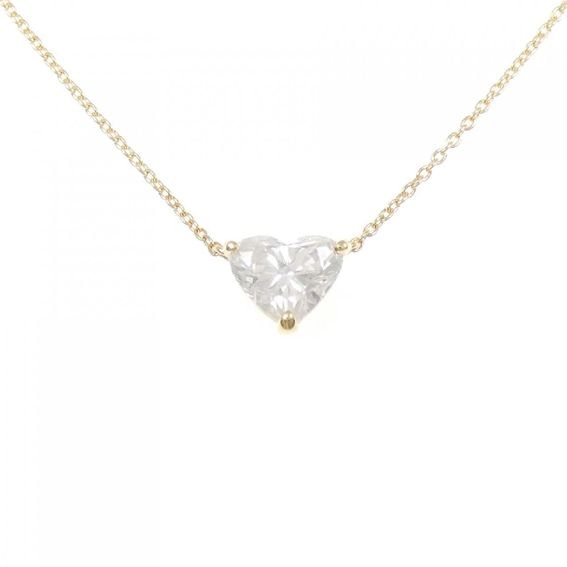 Dây chuyền kim cương K18YG 1.176CT F I1 hình trái tim - Hàng hiệu Chính hãng 874002