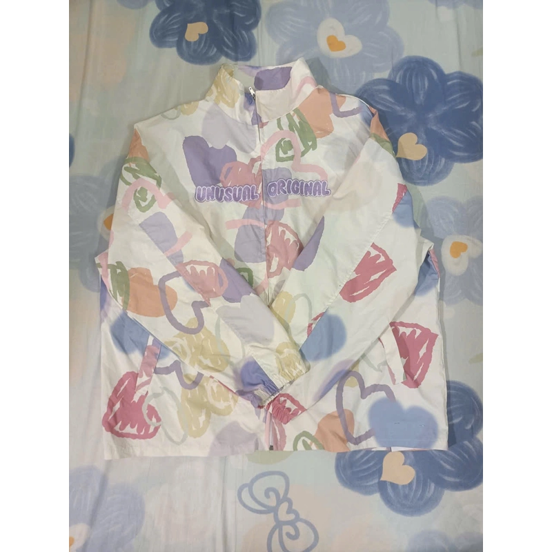 Áo mặc ngoài thêu chữ năng động size M 546421