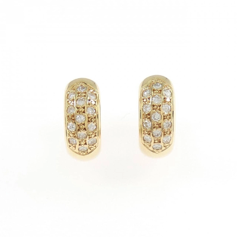 K18YG Bông tai kim cương hình vòng 0.170CT - Hàng hiệu Chính hãng 867611