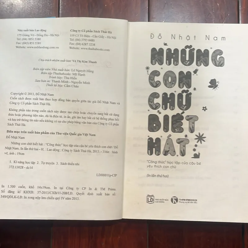 Những con chữ biết hát - Đỗ Nhật Nam công thức học tập của cậu bé - nxb thái hà 2013  1025861