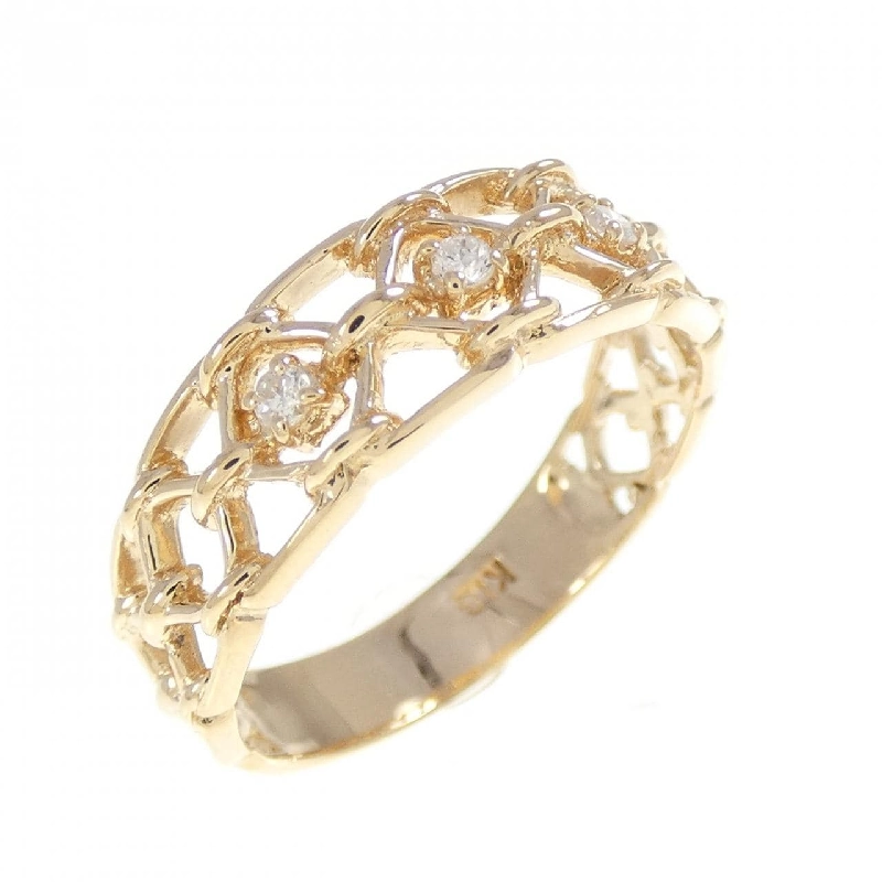 Nhẫn kim cương K18YG 668291