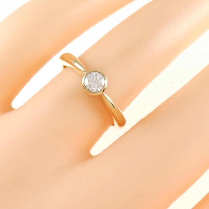 Nhẫn kim cương K18YG 0.21CT 672532