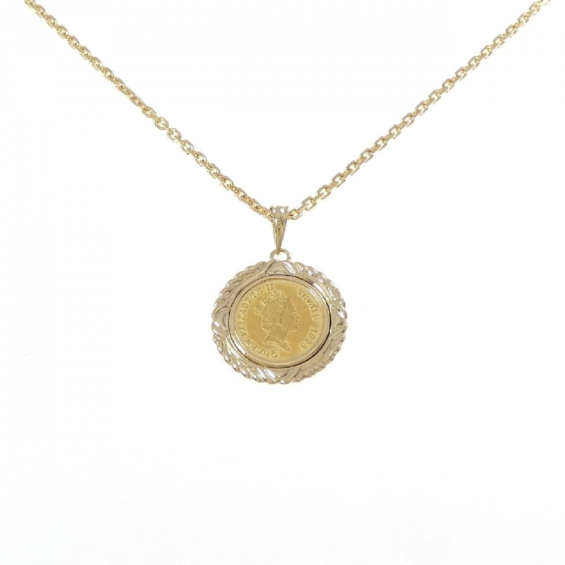 K18YG(枠) Dây chuyền đồng xu - Hàng hiệu Authentic 856168