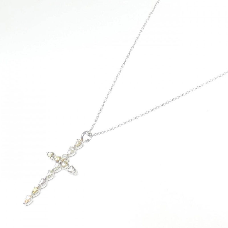 Dây chuyền kim cương 750WG/K18WG - Hàng hiệu Authentic 1.27CT 861845