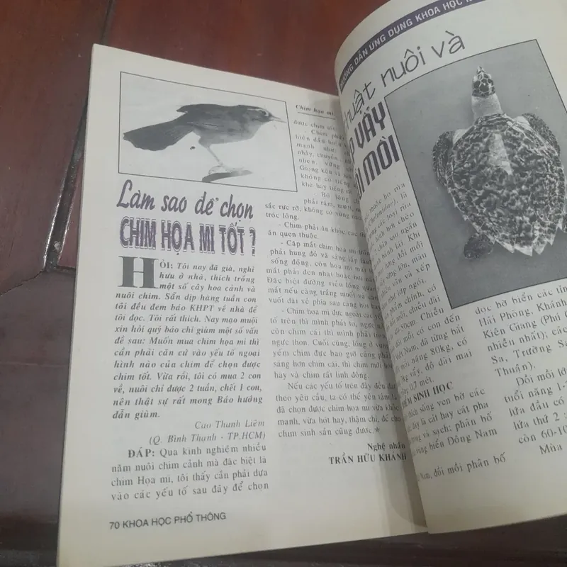 KHOA HỌC PHỔ THÔNG số 388 tháng 10-1997 732162