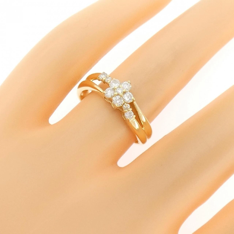 Nhẫn kim cương hoa K18YG 0.34CT - Hàng hiệu chính hãng 853401