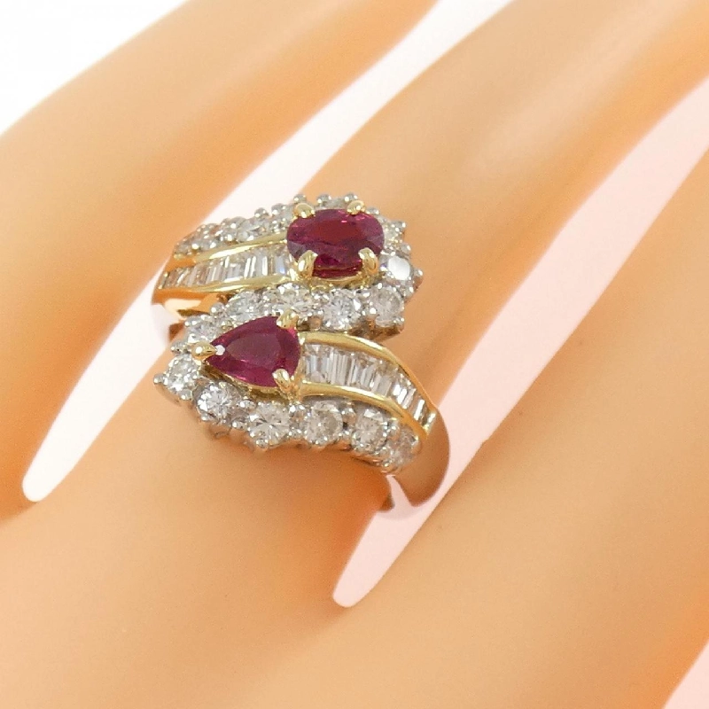 Nhẫn Ruby K18YG/PT900 0.77CT - Hàng hiệu Chính hãng 849516