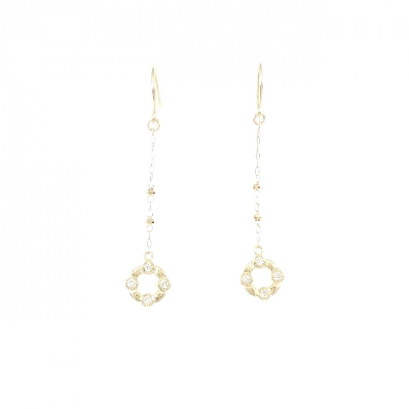 K18YG Bông tai kim cương 0.08CT - Hàng hiệu Chính hãng 870987