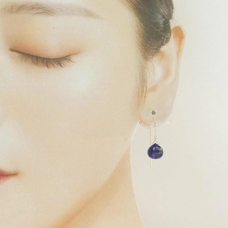 K18YG Lapis Lazuli Bông Tai - Hàng hiệu Chính hãng 871766