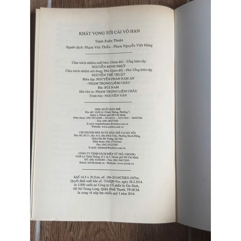 Khát Vọng Tới Cái Vô Hạn -  Trịnh Xuân Thuận 737988