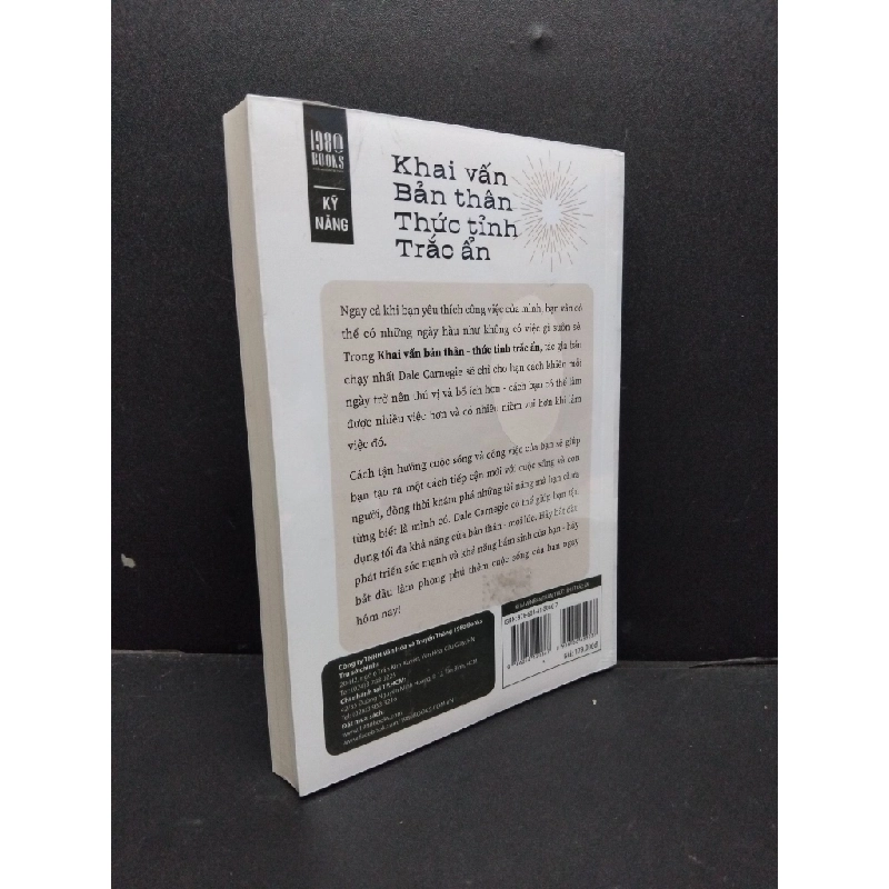 Khai vấn bản thân thức tỉnh trắc ẩn mới 95% bẩn nhẹ (nguyên seal) HCM1906 Dale Carnegie SÁCH KỸ NĂNG 342423