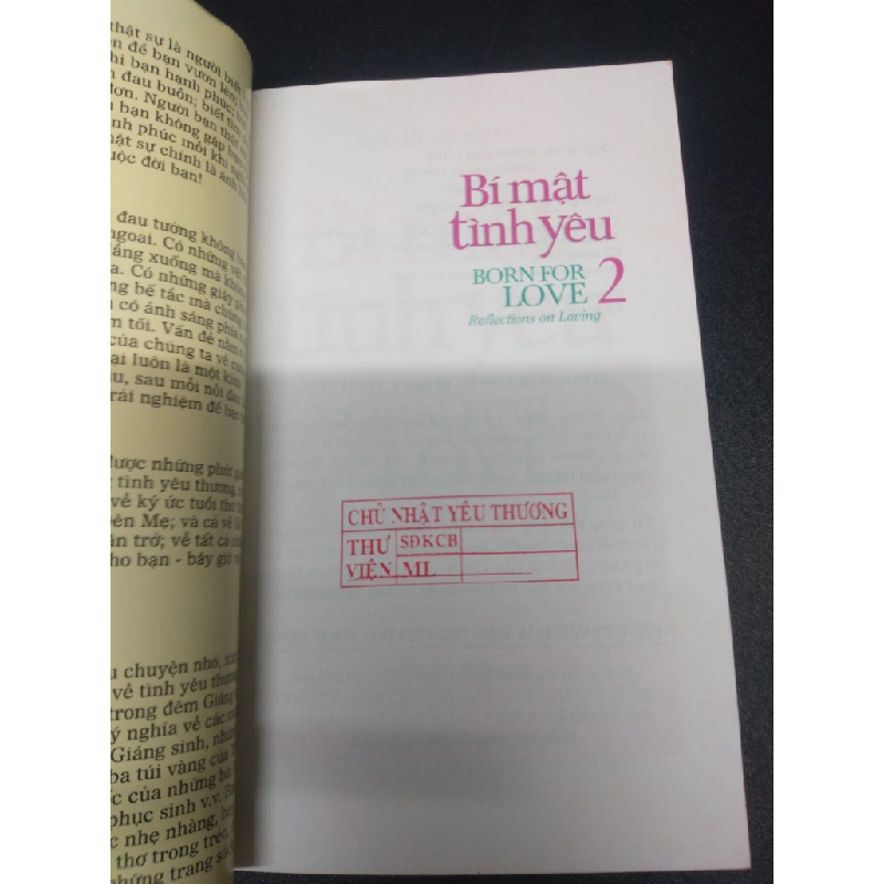 Bí mật tình yêu 2 năm 2015 mới 90% bẩn bìa HCM2902 tâm lý tình yêu 75038