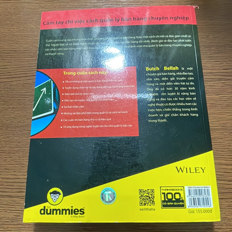 Quản lý bán hàng dummies Butch Bellah 357638