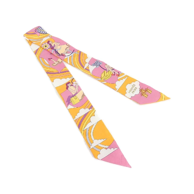 【Sản phẩm chưa sử dụng】Khăn quàng cổ Hermès CARRES VOLANTS Twilly 063849S 624804