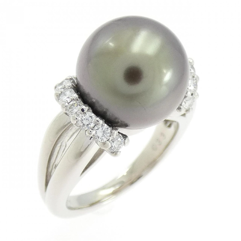 Nhẫn ngọc trai đen PT900 12mm 666985