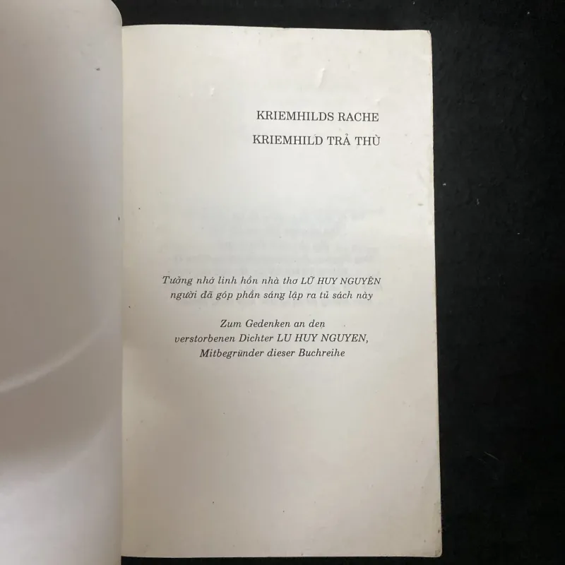 Kriemhild Trả thù (Kriemhild Rache) Franz Fühmann, 1030913