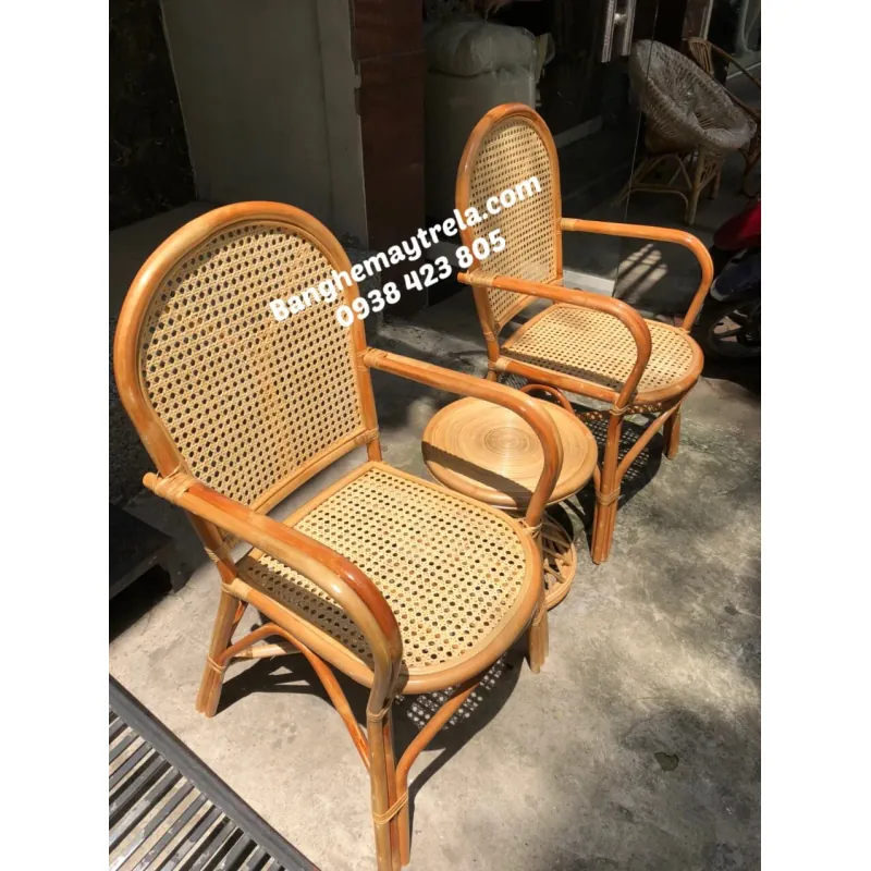 Ghế mây có tay lưới mắt cáo 564866