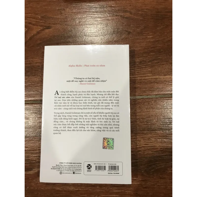 Trí tuệ xúc cảm - Daniel Goleman  (k1) 780259