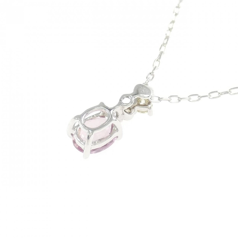 K18WG Sapphire Necklace 0.654CT - Hàng hiệu Authentic 861827