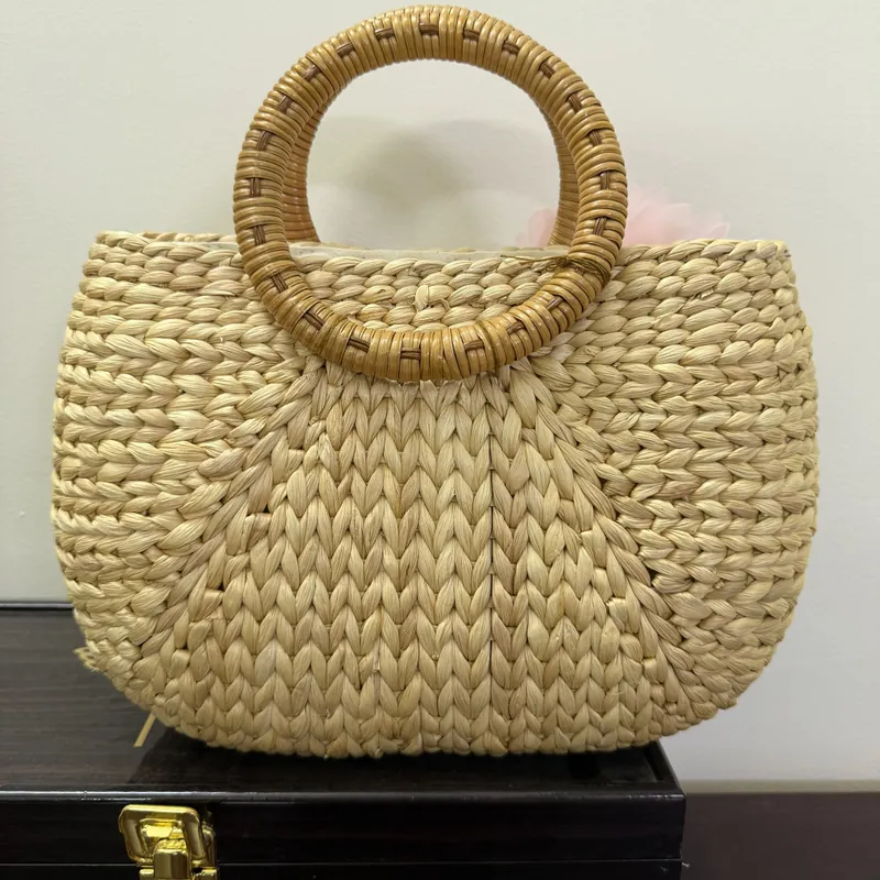 Túi cói đan thủ công đi biển 717763