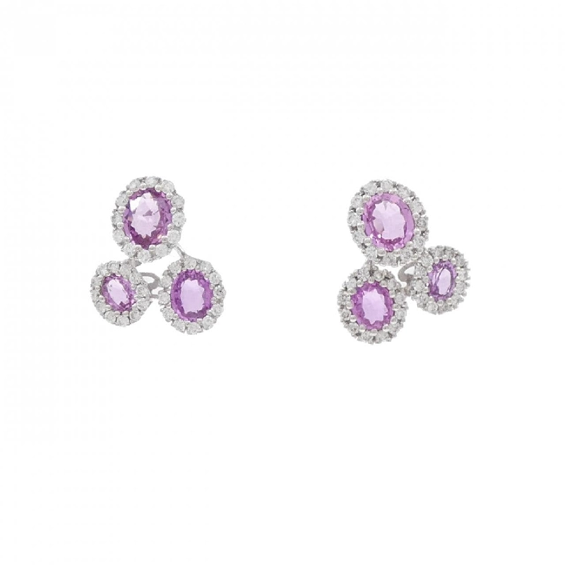 K18WG Sapphire Bông tai 2.60CT - Hàng hiệu Chính hãng 876787