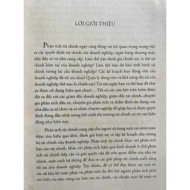 PHÂN  TÍCH TÀI CHÍNH 702189