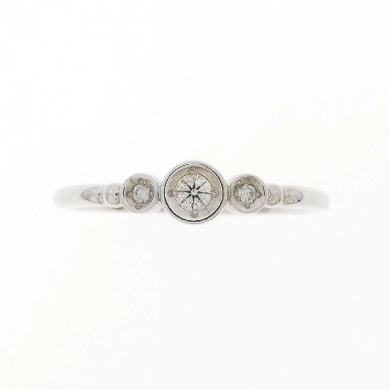 Nhẫn kim cương K10WG 0.05CT 670356