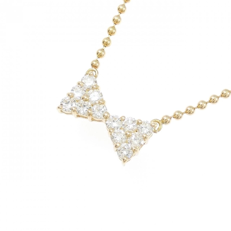 K18YG Nơ Dây Chuyền Kim Cương 0.50CT - Hàng hiệu Chính hãng 858867